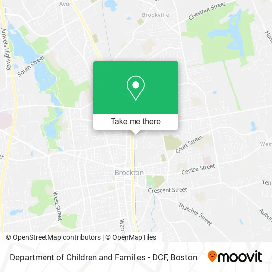 Mapa de Department of Children and Families - DCF