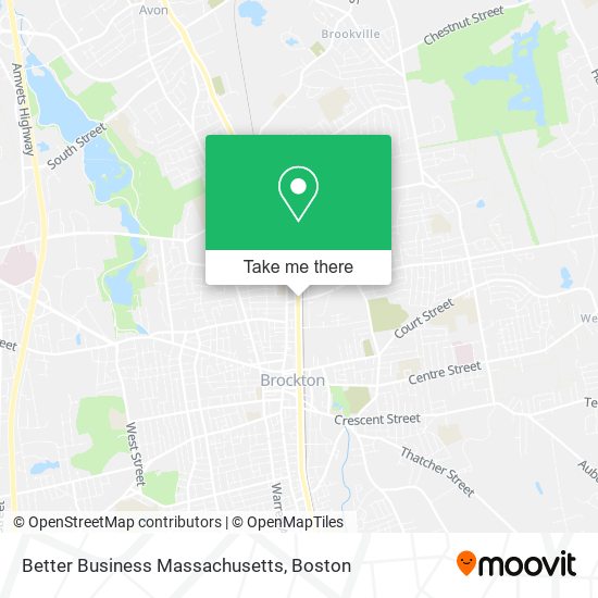 Mapa de Better Business Massachusetts