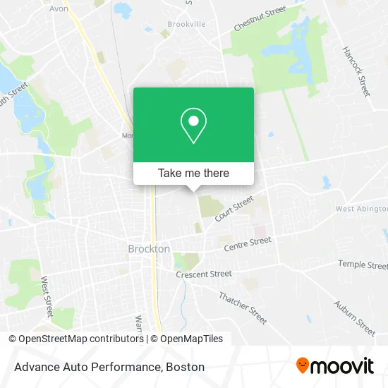 Mapa de Advance Auto Performance