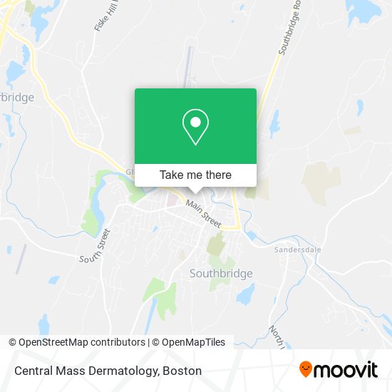 Mapa de Central Mass Dermatology
