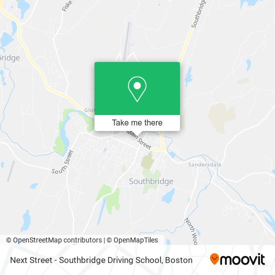 Next Street - Southbridge Driving School map