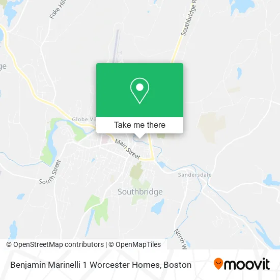 Mapa de Benjamin Marinelli 1 Worcester Homes