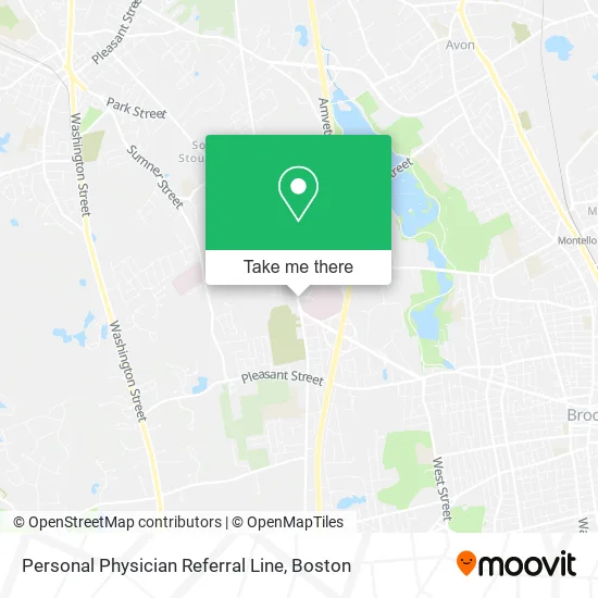 Personal Physician Referral Line map