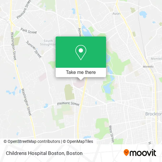 Childrens Hospital Boston map