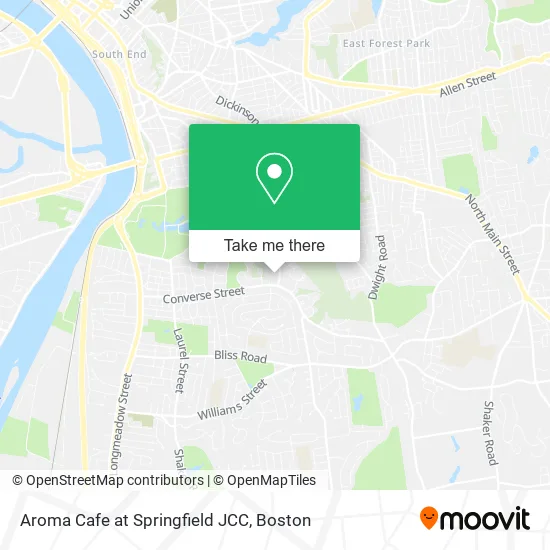 Aroma Cafe at Springfield JCC map