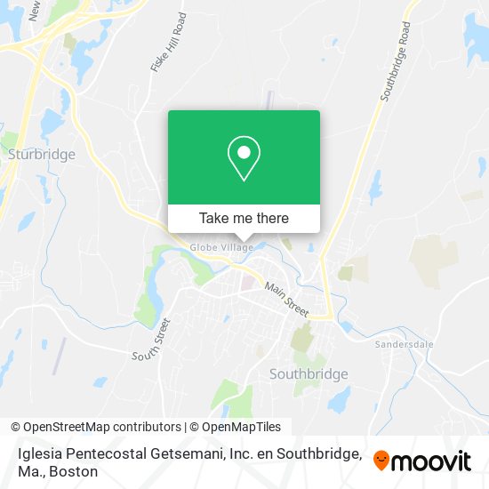 Iglesia Pentecostal Getsemani, Inc. en Southbridge, Ma. map