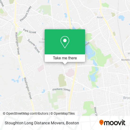 Stoughton Long Distance Movers map