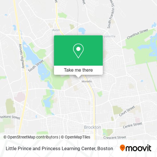 Little Prince and Princess Learning Center map