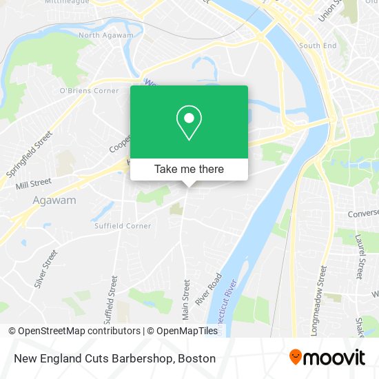 Mapa de New England Cuts Barbershop