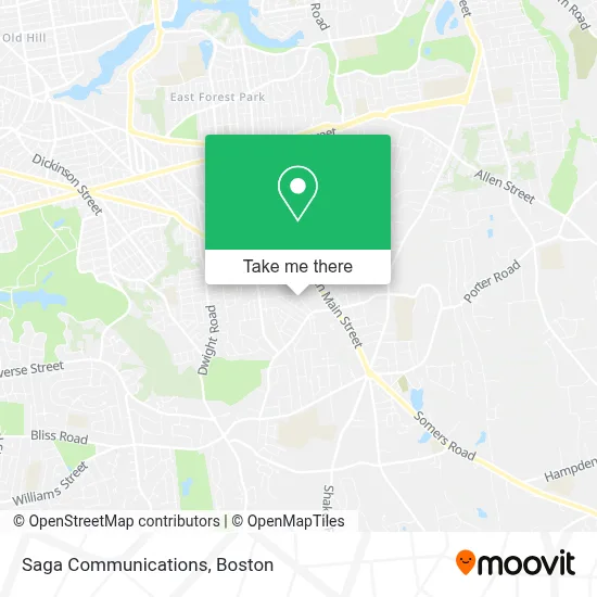 Saga Communications map
