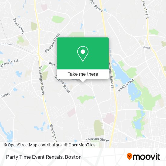 Party Time Event Rentals map