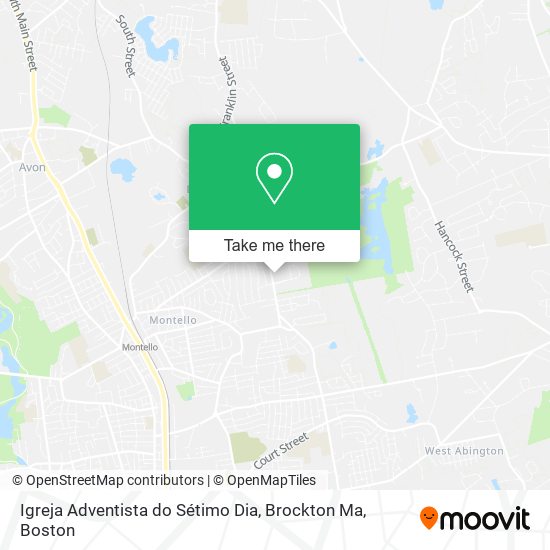 Igreja Adventista do Sétimo Dia, Brockton Ma map