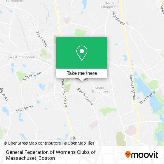 Mapa de General Federation of Womens Clubs of Massachuset