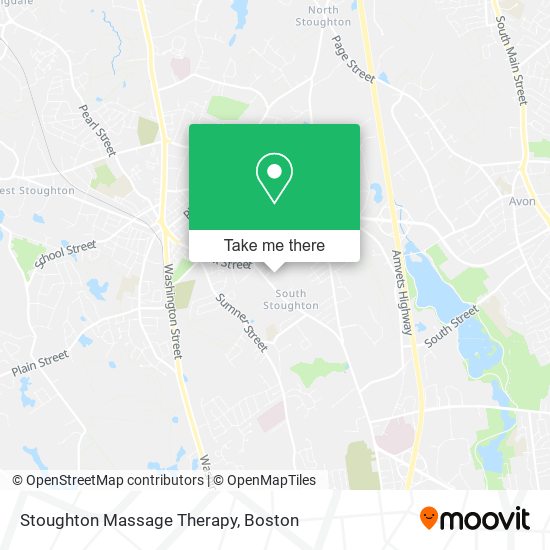 Stoughton Massage Therapy map