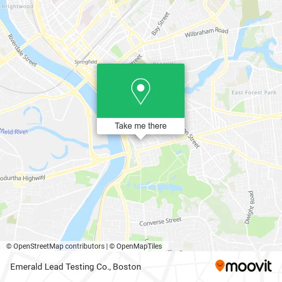 Emerald Lead Testing Co. map