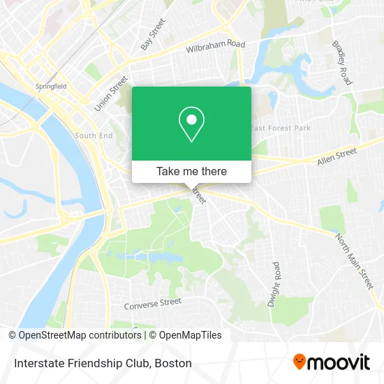 Interstate Friendship Club map