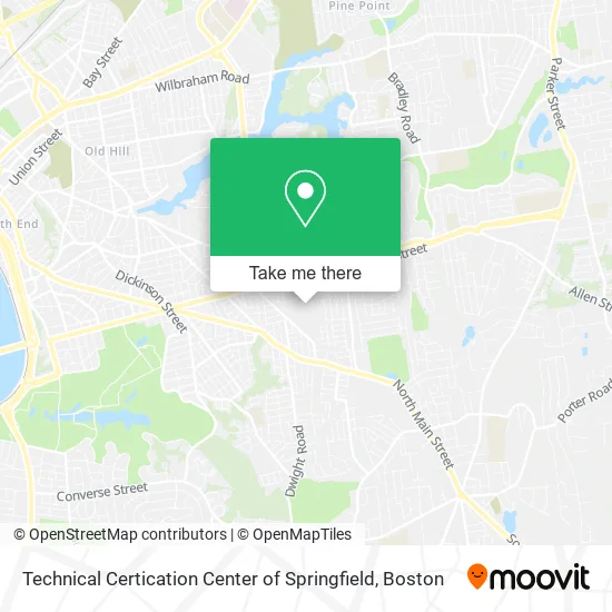 Technical Certication Center of Springfield map