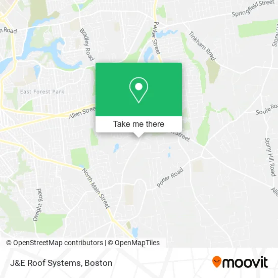 Mapa de J&E Roof Systems