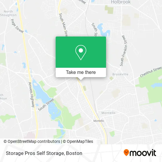 Storage Pros Self Storage map