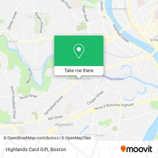 Highlands Card Gift map