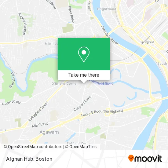 Afghan Hub map