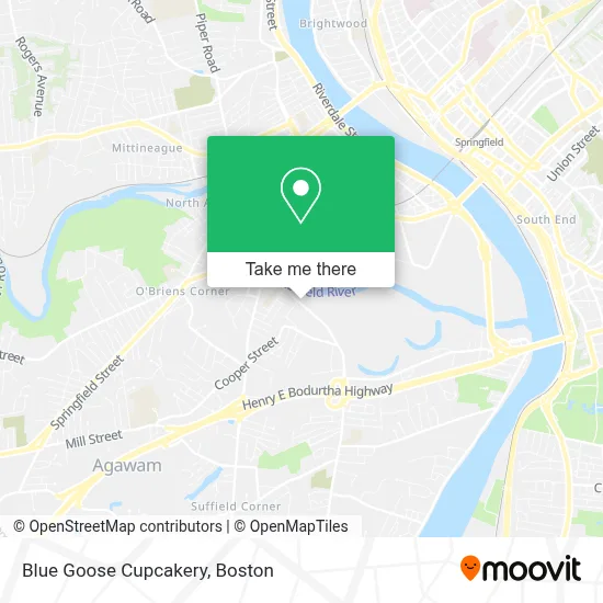 Blue Goose Cupcakery map