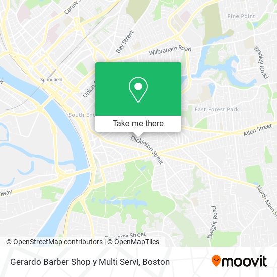 Mapa de Gerardo Barber Shop y Multi Serví