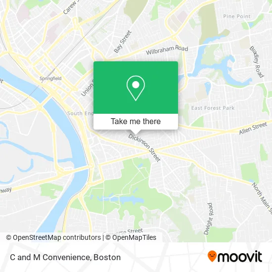 C and M Convenience map