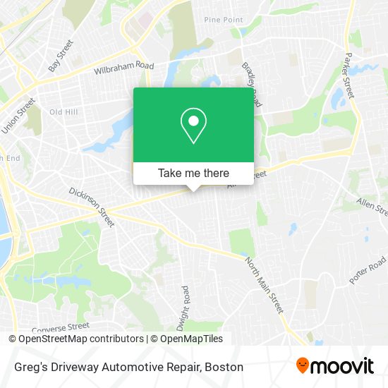 Greg's Driveway Automotive Repair map