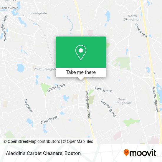 Aladdin's Carpet Cleaners map