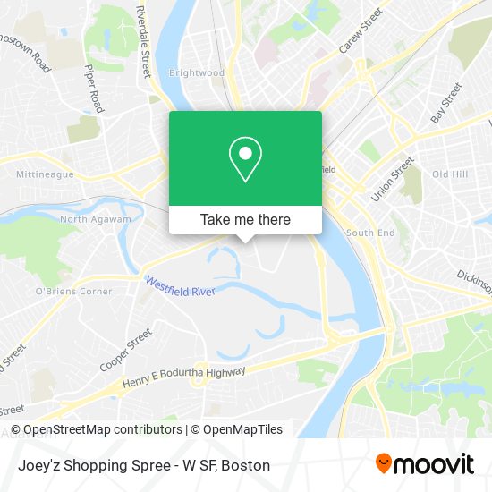 Joey'z Shopping Spree - W SF map