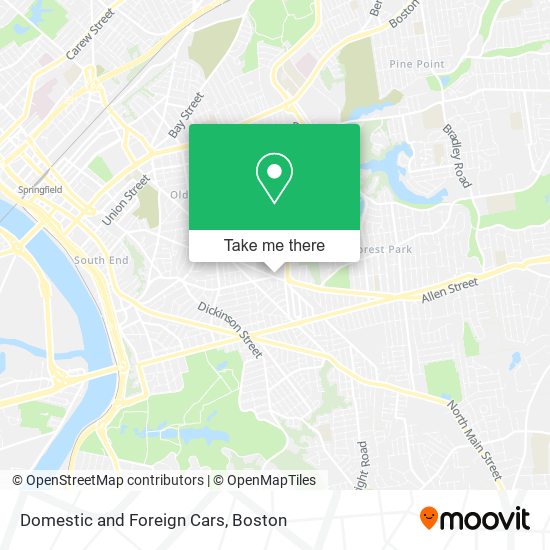 Domestic and Foreign Cars map