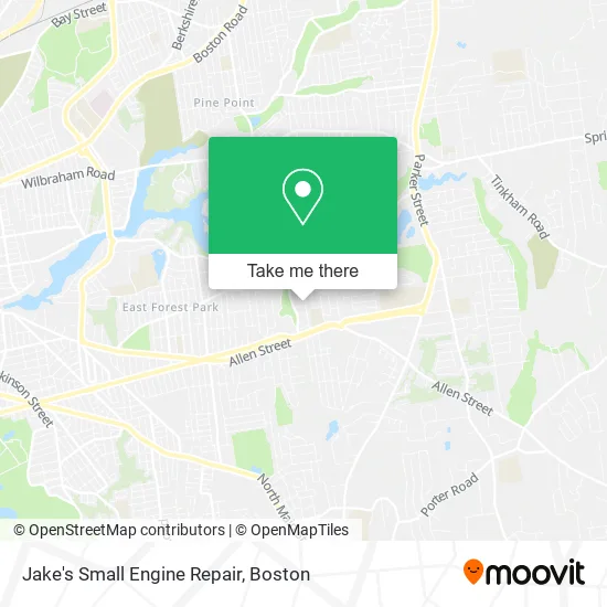 Jake's Small Engine Repair map