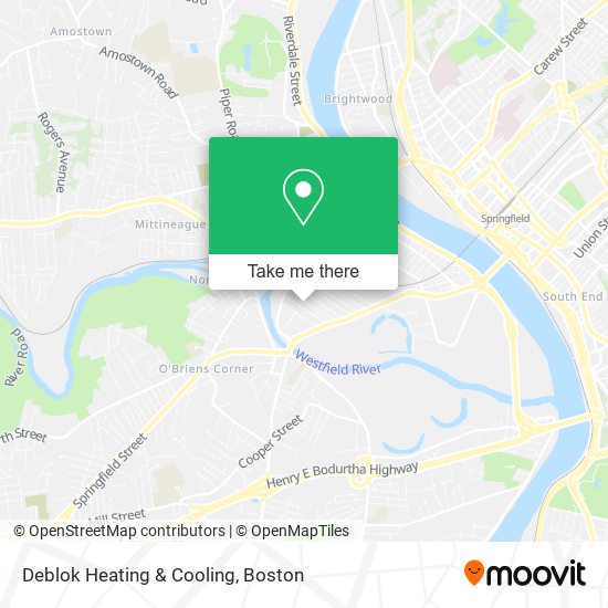 Mapa de Deblok Heating & Cooling
