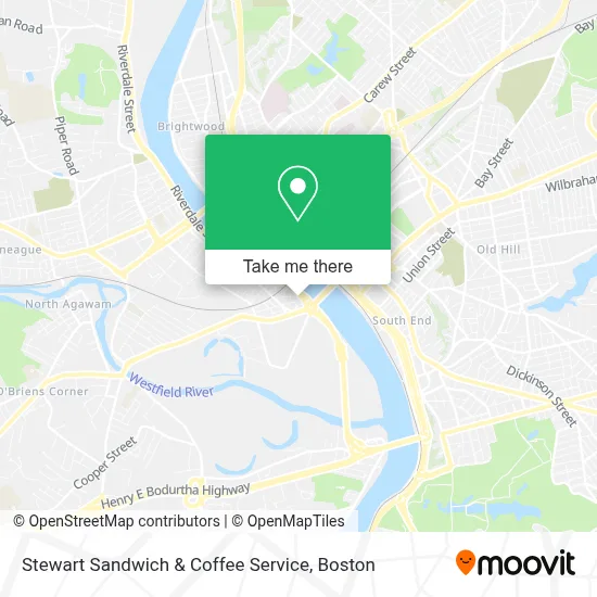 Stewart Sandwich & Coffee Service map