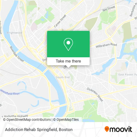 Addiction Rehab Springfield map