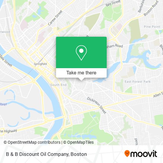 B & B Discount Oil Company map