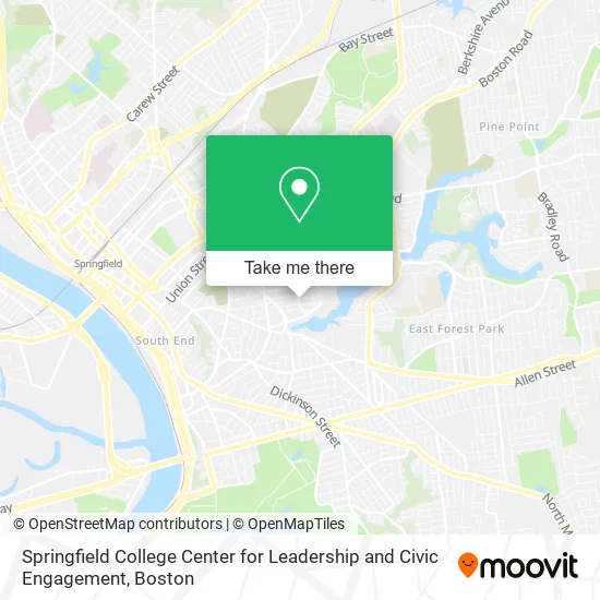 Springfield College Center for Leadership and Civic Engagement map