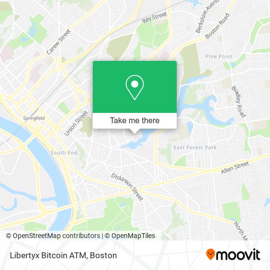 Mapa de Libertyx Bitcoin ATM