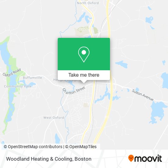 Woodland Heating & Cooling map