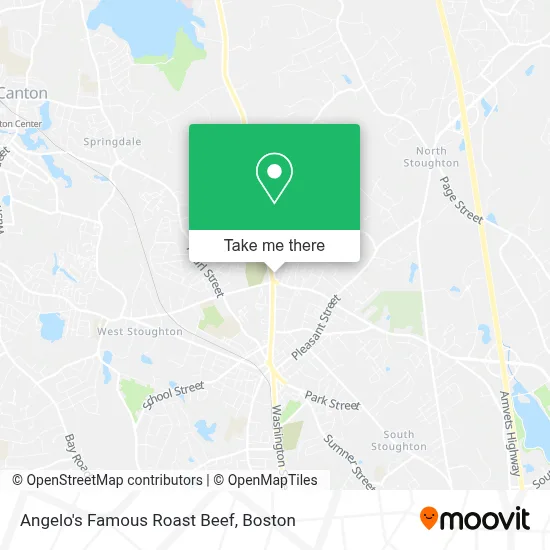 Angelo's Famous Roast Beef map