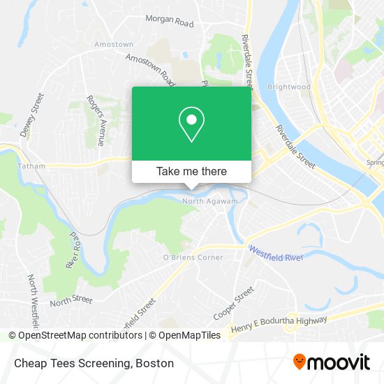 Cheap Tees Screening map