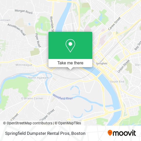 Mapa de Springfield Dumpster Rental Pros