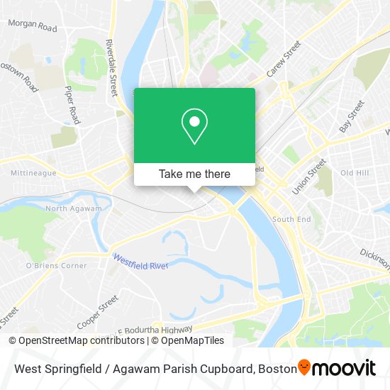 West Springfield / Agawam Parish Cupboard map