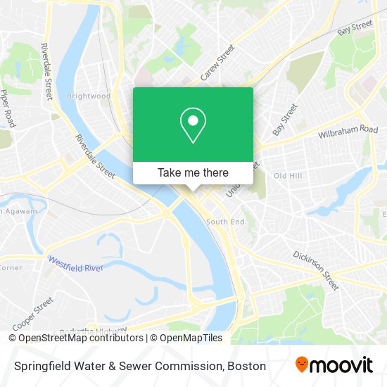 Mapa de Springfield Water & Sewer Commission