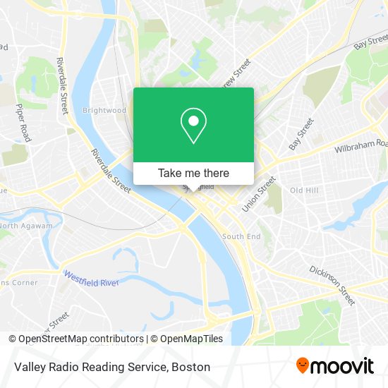 Valley Radio Reading Service map