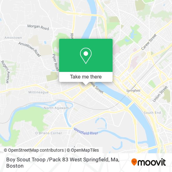 Boy Scout Troop /Pack 83 West Springfield, Ma map