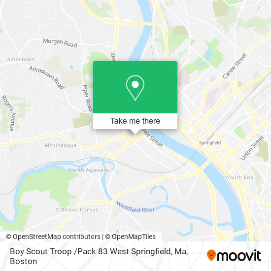Boy Scout Troop /Pack 83 West Springfield, Ma map