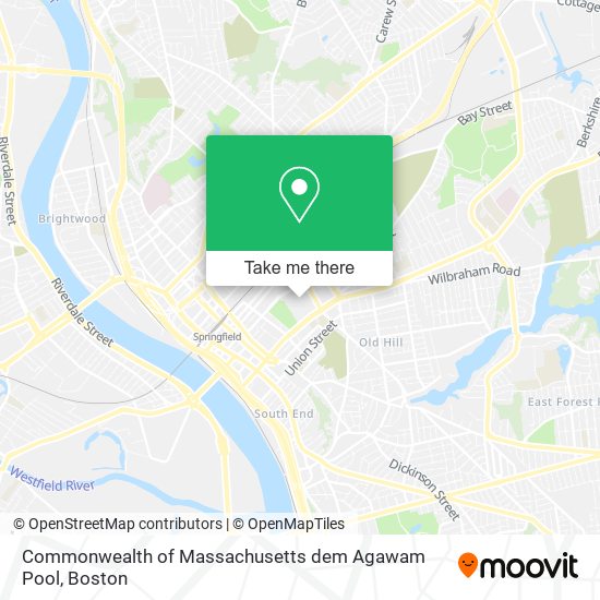 Commonwealth of Massachusetts dem Agawam Pool map