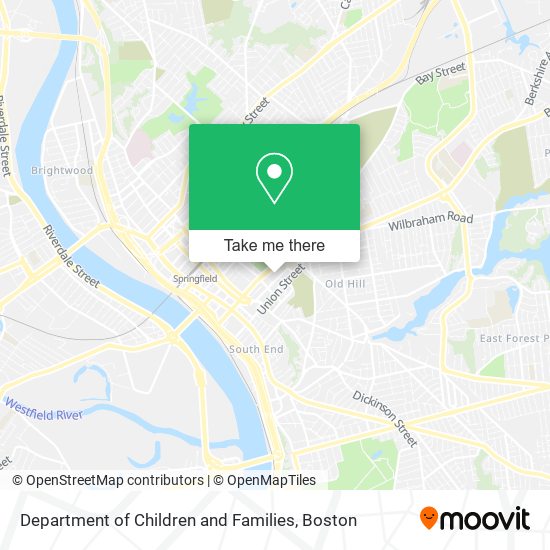 Department of Children and Families map